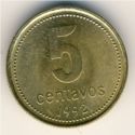 5 Centavos (Reeded)