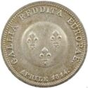 2 Francs (First Restoration - Austria - Silver. Module of 2 Francs)
