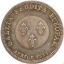 2 Francs (First Restoration - Prussia - Silver. Module of 2 Francs)