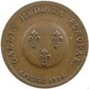 2 Francs (First Restoration - Russia. Module of 2 Francs)