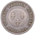 2 Francs (First Restoration - Russia - Silver. Module of 2 Francs)