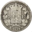 2 Francs (Louis XVIII - M - Toulouse)