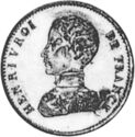 2 Francs (Henri V Pretender. Essai. No date)