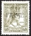 Hungarian Queen Zita stamp overprinted FIUME
