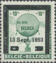Balloons with overprint "13 Sept. 1953" in black