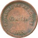 1 centime - monnaie fictive / Royaume de Belgique - Gand