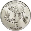 5 Pesetas (African Buffalo)