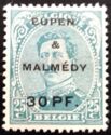 Overprint "Eupen & Malmédy" and Surcharge on King Albert I