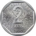 2 Francs (Piedfort - Silver)