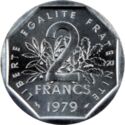 2 Francs (Piedfort - Platinum)