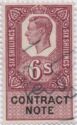 Contract Note King George VI 6/-