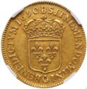 2 Louis d'or (Louis XIV. Older head. B - Rouen)