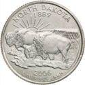 25 Cents / Quarter (North Dakota - Peace Garden State)