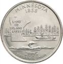 25 Cents / Quarter (Minnesota - Land of 10,000 Lakes)