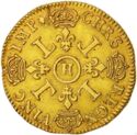 2 Louis d'or (Louis XIV. H - La Rochelle)