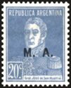 José Francisco de San Martín (1778-1850), ovpt. “M.A.”