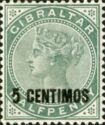 Queen Victoria (1819-1901), Overprint (green/black)