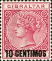 Queen Victoria (1819-1901), Overprint (red/black)