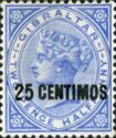 Queen Victoria (1819-1901), Overprint (blue/black)
