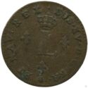 2 Sols (Louis XV. 1/60 Ecu. D - Lyon)