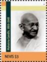 Mahatma Gandhi (1869-1948) facing Right