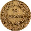 20 Francs (Napoleon - W - Lille)
