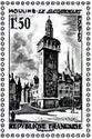 Jacquemart Belfry: Stamp of 1955