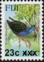 Purple Swamphen (Porphyrio Vitensis) Surcharged 23c xxx