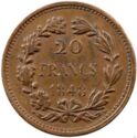 20 Francs (Essai Alard - Copper)