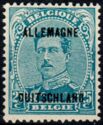Overprint "ALLEMAGNE DUITSCHLAND" on King Albert I
