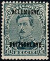 Overprint "ALLEMAGNE DUITSCHLAND" on King Albert I