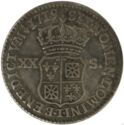20 Sols (Louis XV. - 1/6 Ecu - T - Nantes)