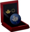 50 Dollars (Maple Leaves in Motion. Blue Rhodium Plating)