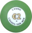 2 € - casino - Cagnes-sur-Mer
