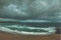 Suances. Nubes de tormenta en la playa de Los Locos