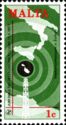 Map and Radio Aerial (green, black, vermillion)