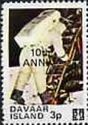 Moon landing 10th Ann overprint