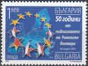 Stars of the European Flag in the National Colors of the fou