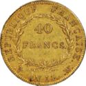 40 Francs (Emperor. W - Lille. AN 14)