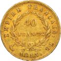 40 Francs (Empire. Lauerate. - CL - Genoa)