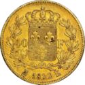 40 Francs (Luis XVIII - H - La Rochelle)