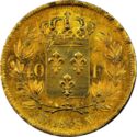 40 Francs (Luis XVIII - W - Lille)