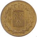 40 Francs (Luis XVIII - Essai by Tiolier)