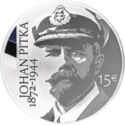 15 Euro (150th anniversary of the birth of Admiral Johan Pitka)