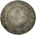 5 Francs (Consul. AN 12. B - Rouen)