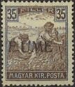 Hungarian Reaper stamp overprinted FIUME