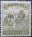 Hungarian Reaper stamp overprinted FIUME
