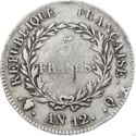 5 Francs (Emperor. AN 12. Q - Perpignan)