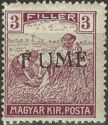 Hungarian Reaper stamp overprinted FIUME
