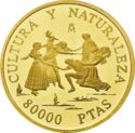 80,000 Pesetas (Culture and Nature - Folk dancers)